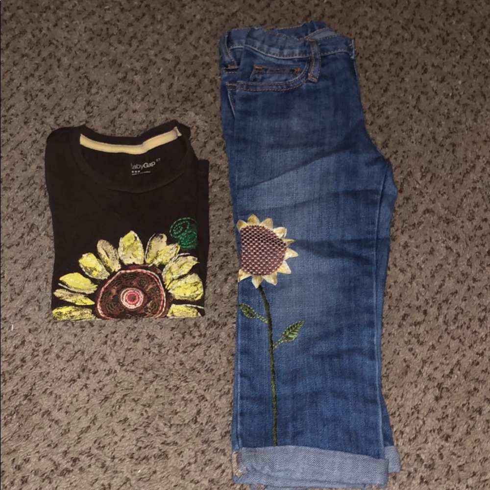 girls sunflower outfit !!
